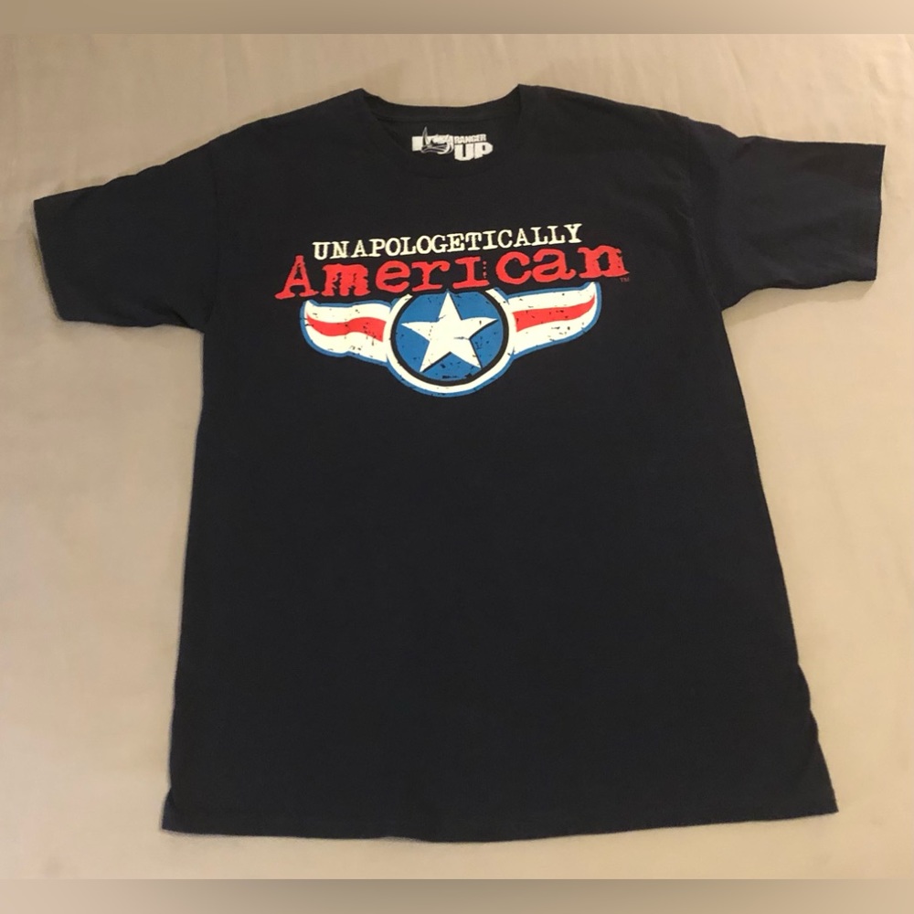 Ranger Up Unapologetically American Navy Blue T-Shirt Size Large